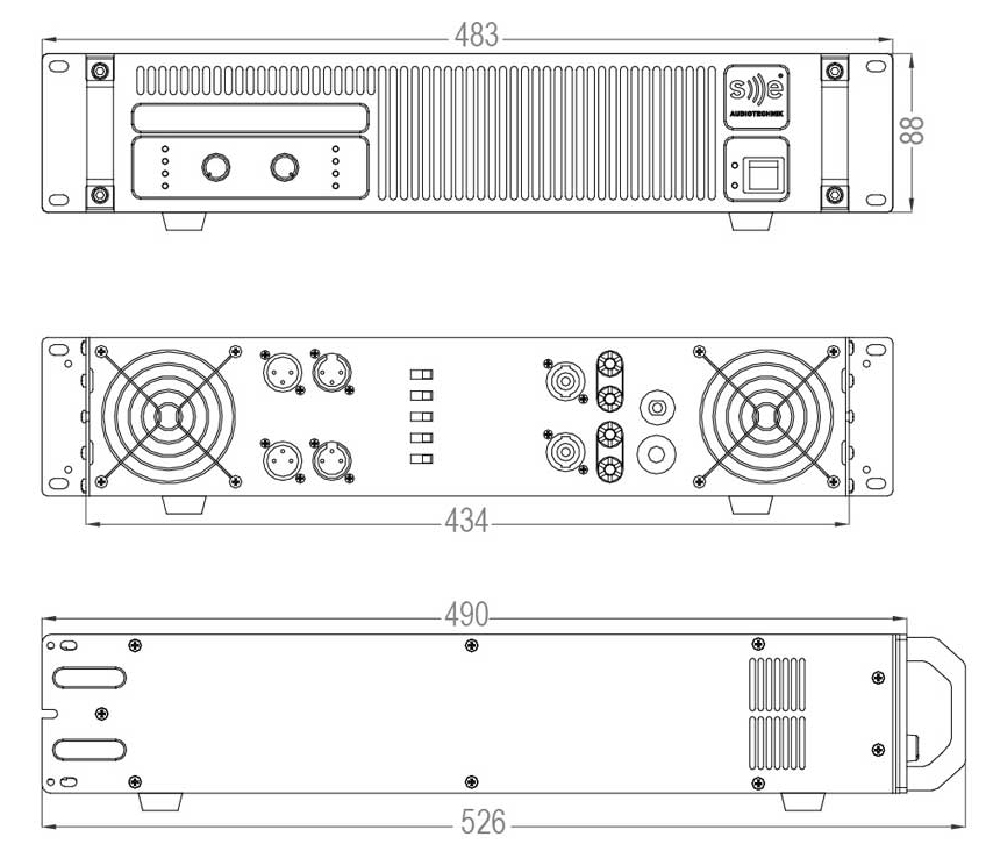 Amply SE-Audiotechnik MA-2300