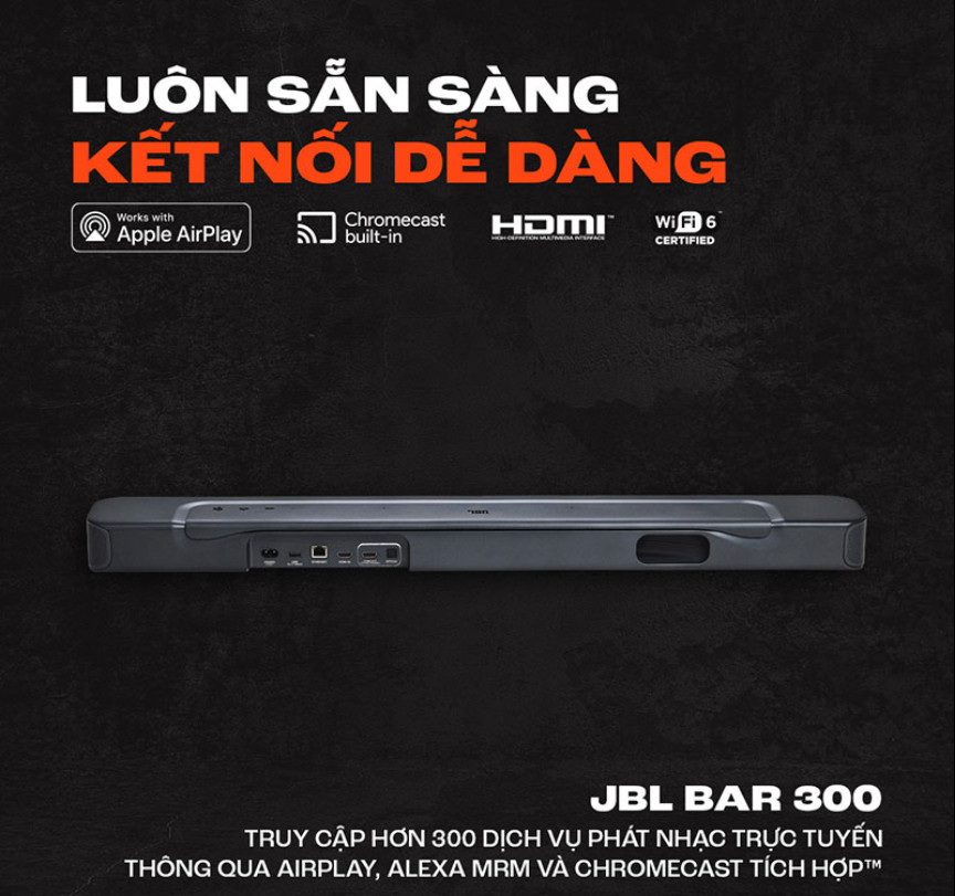 Loa thanh soundbar JBL Bar 300