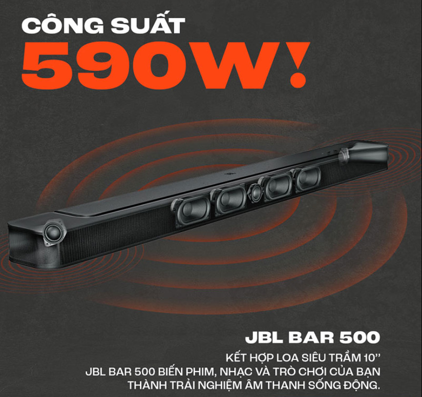 Loa thanh soundbar JBL Bar 500